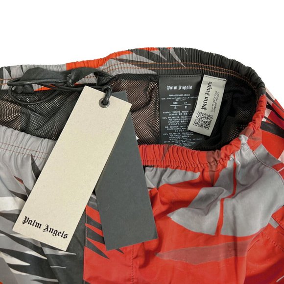 NEW $420 Palm Angels Hawaiian Swim Trunks Shorts S or M Sunset Tropical Pattern - Picture 5 of 5